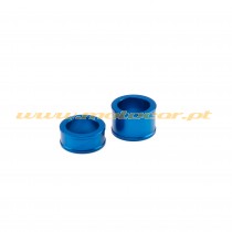 Espaçador de roda dianteira, azul, 22 mm